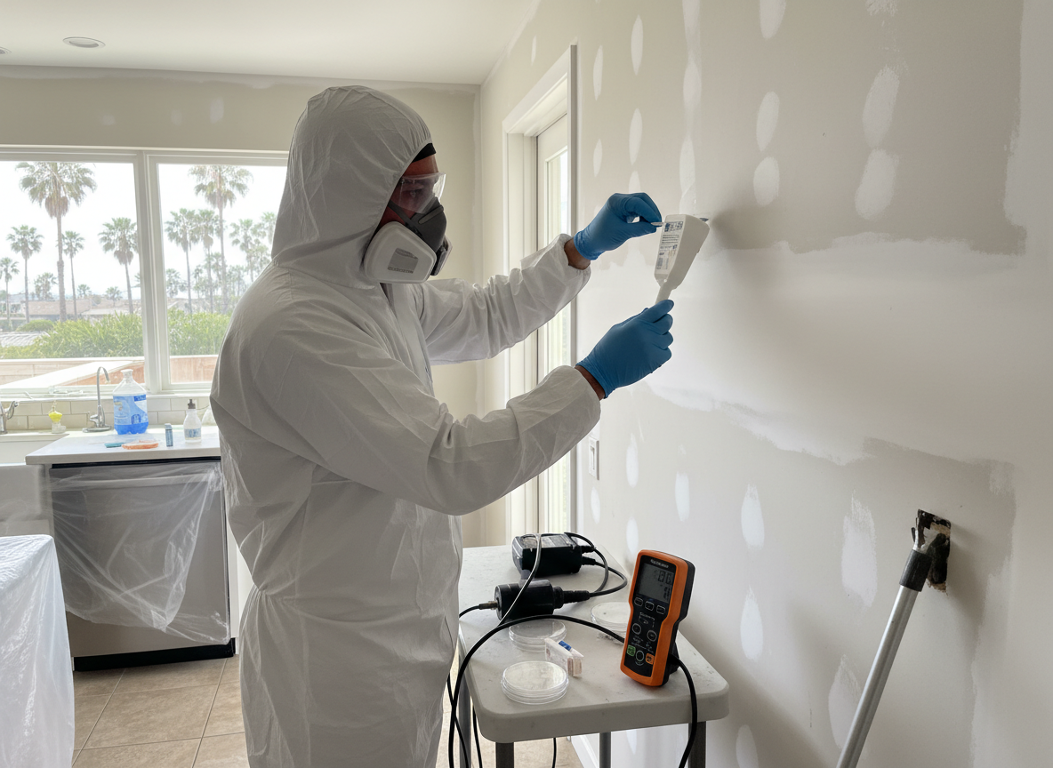 post remediation mold testing in Solana Beach