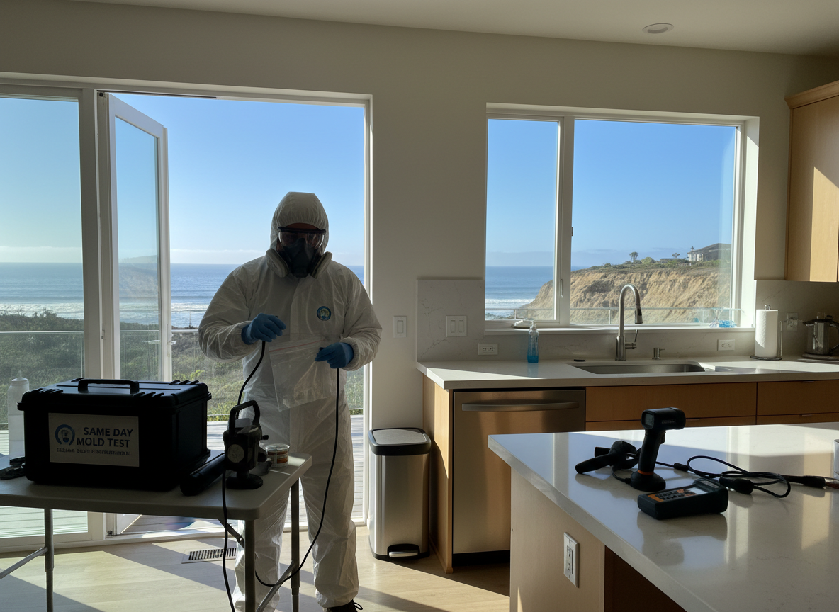 same day mold testing in Solana Beach